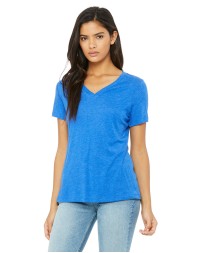 6415 Bella + Canvas Ladies' Relaxed Triblend V-Neck T-Shirt