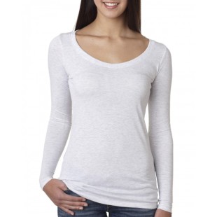 Next Level Apparel Ladies' Triblend Long-Sleeve Scoop