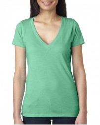 Next Level Apparel Ladies' Triblend Deep V