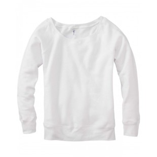 Bella + Canvas Ladies' Sponge Fleece Wide Neck Sweatshirt