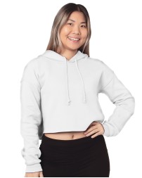 Bayside Ladies' Cropped Pullover Hooded Sweatshirt