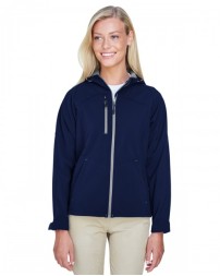 North End Ladies' Prospect Two-Layer Fleece Bonded Soft Shell Hooded Jacket