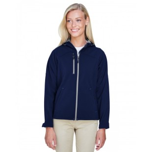 North End Ladies' Prospect Two-Layer Fleece Bonded Soft Shell Hooded Jacket