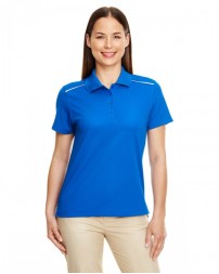CORE365 Ladies' Radiant Performance Pique Polo with Reflective Piping