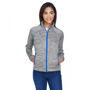 North End Ladies' Flux Melange Bonded Fleece Jacket