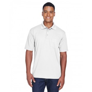 UltraClub Adult Cool & Dry Mesh Pique Polo with Pocket