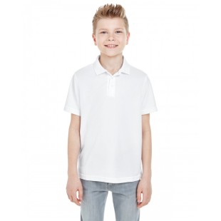 UltraClub Youth Cool & Dry Mesh Pique Polo