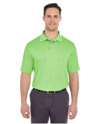 UltraClub Men's Cool & Dry Jacquard Stripe Polo