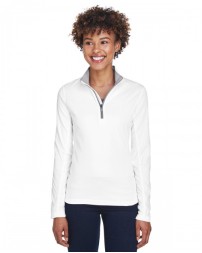 UltraClub Ladies' Cool & Dry Sport Quarter-Zip Pullover