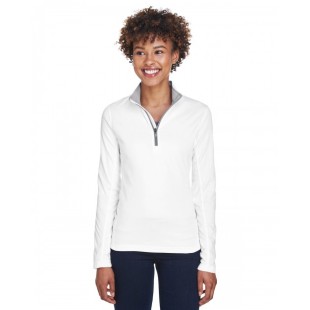 UltraClub Ladies' Cool & Dry Sport Quarter-Zip Pullover