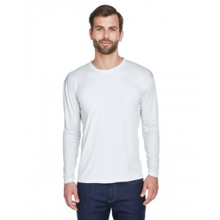 UltraClub Adult Cool & Dry Sport Long-Sleeve Performance Interlock T-Shirt