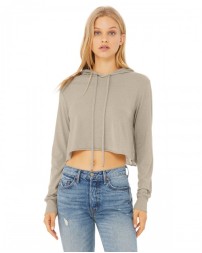 Bella + Canvas Ladies' Cropped Long Sleeve Hoodie T-Shirt