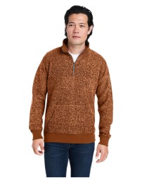 J America Unisex Aspen Fleece Quarter-Zip Sweatshirt