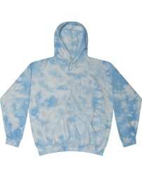 8790 Tie-Dye Adult Unisex Crystal Wash Pullover Hooded Sweatshirt