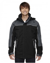 North End Adult 3-in-1 Seam-Sealed Mid-Length Jacket with Piping