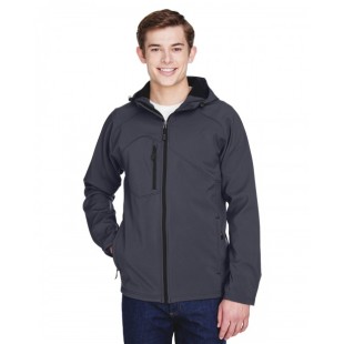 North End Men's Prospect Two-Layer Fleece Bonded Soft Shell Hooded Jacket