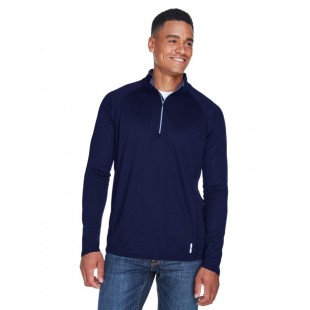 North End Men's Radar Quarter-Zip Performance Long-Sleeve Top