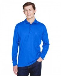 CORE365 Adult Pinnacle Performance Long-Sleeve Pique Polo with Pocket