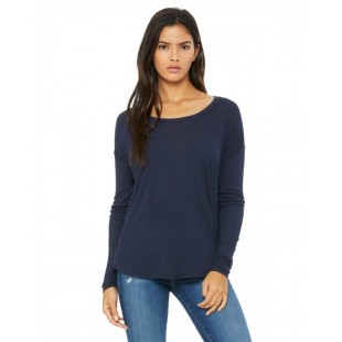 Bella + Canvas Ladies' Flowy Long-Sleeve T-Shirt with 2x1 Sleeves