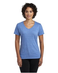 Jerzees Ladies Snow Heather V-Neck T-Shirt