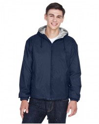 8915 UltraClub Adult Fleece-Lined Hooded Jacket