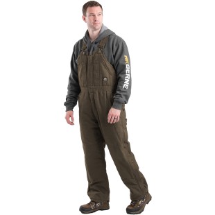 Berne Men's Heartland Insulated Washed Duck Bib Overall