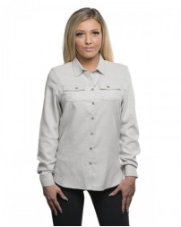 Burnside Ladies' Solid Flannel Shirt