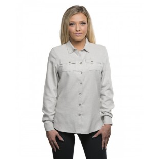 Burnside Ladies' Solid Flannel Shirt