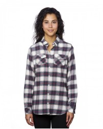 Burnside Ladies' Plaid Boyfriend Flannel Shirt