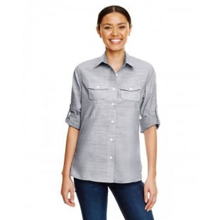 Burnside Ladies Texture Woven Shirt