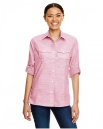 B5247 Burnside Ladies Texture Woven Shirt