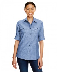 Burnside Ladies Chambray Woven Shirt