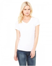 Bella + Canvas Ladies' Jersey Short-Sleeve V-Neck T-Shirt