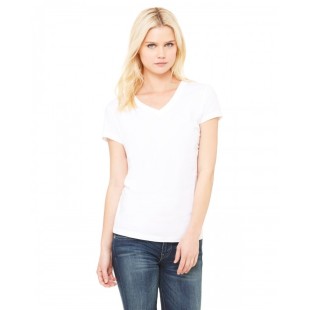 Bella + Canvas Ladies' Jersey Short-Sleeve V-Neck T-Shirt