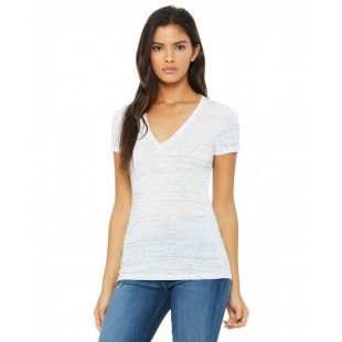 Bella + Canvas Ladies' Jersey Short-Sleeve Deep V-Neck T-Shirt