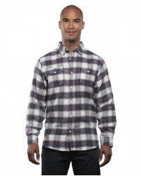 B8210 Burnside Men's Plaid Flannel Shirt