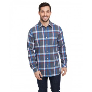 Burnside Woven Plaid Flannel With Biased Pocket