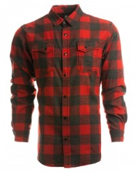 Burnside Men's Snap-Front Flannel Shirt