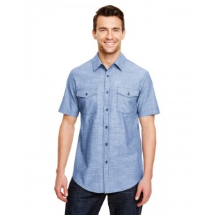 Burnside Mens Chambray Woven Shirt