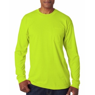 BA1730 Bayside Adult Long-Sleeve T-Shirt with Pocket