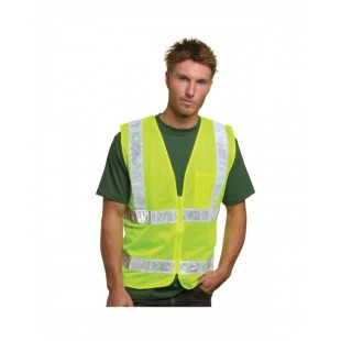 Bayside Mesh Safety Vest - Lime