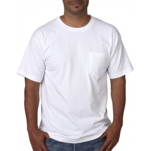 Bayside Adult Short-Sleeve T-Shirt with Pocket