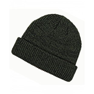 Big Accessories Ribbed Marled Beanie