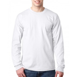 Bayside Adult Long Sleeve Pocket T-Shirt