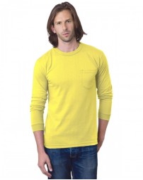 BA8100 Bayside Adult Long Sleeve Pocket T-Shirt