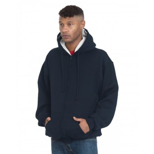 Bayside Adult Super Heavy Thermal-Lined Full-Zip Hooded Sweatshirt