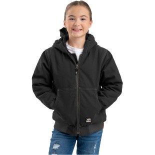 Berne Youth Highland Softstone Duck Hooded Jacket