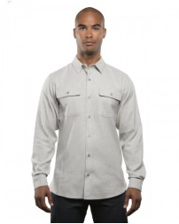 BU8200 Burnside Men's Solid Flannel Shirt