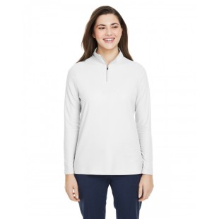 CE405W CORE365 Ladies' Fusion ChromaSoft Pique Quarter-Zip