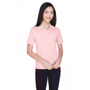 Devon & Jones Ladies' Tipped Perfect Pima Interlock Polo
